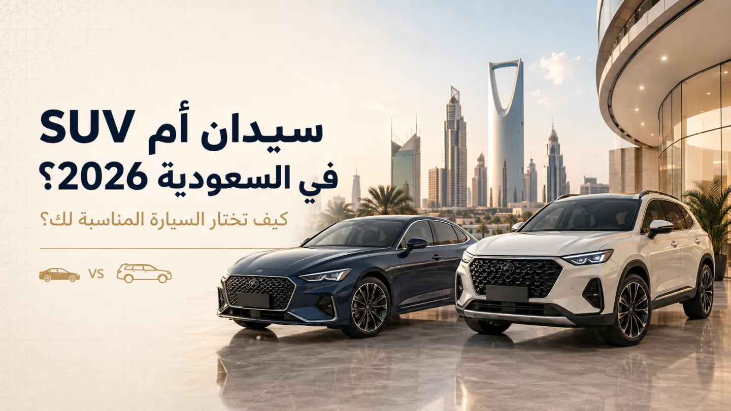 سيدان أم SUV في السعودية 2026؟ كيف تختار السيارة المناسبة لك؟